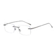 thumbnail image 4 of Gafas Sin Marco Ultraligeras Sin Montura Elegantes Para Hombres Y Mujeres, Gafas Versátiles De Color Gris, 4 of 8