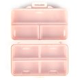 thumbnail image 2 of Caja de Almacenamiento de Plástico Likrtyny Organizador de Escritorio a Prueba de Polvo Color Rosa Claro, 2 of 9
