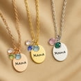 thumbnail image 3 of Mama Family Necklace Personalized With Kids Birth Month Birthstones - Mom Necklace Mother Child Gemstones - Mommy Gifts from Kids - Custom Mama Jewelry with Birth Stone Charms - Mother's Day Gifts, 3 of 8