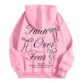 thumbnail image 7 of Puliio Women's Oversized Pullover Hoodie Bow Graphic Print Soft Long Sleeve Pocket Sweatshirt, 7 of 7