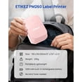 thumbnail image 6 of PM260 Label Maker Machine with Tape, 2 Inch Label Tape Maker Bluetooth Label Printer, Inkless Portable Label Maker, Pink, 6 of 8