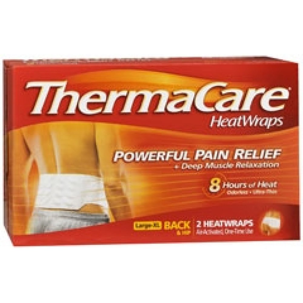 ThermaCare Heat Wrap Chemical Activation, Back / Hip, Large / XLarge Box of 2