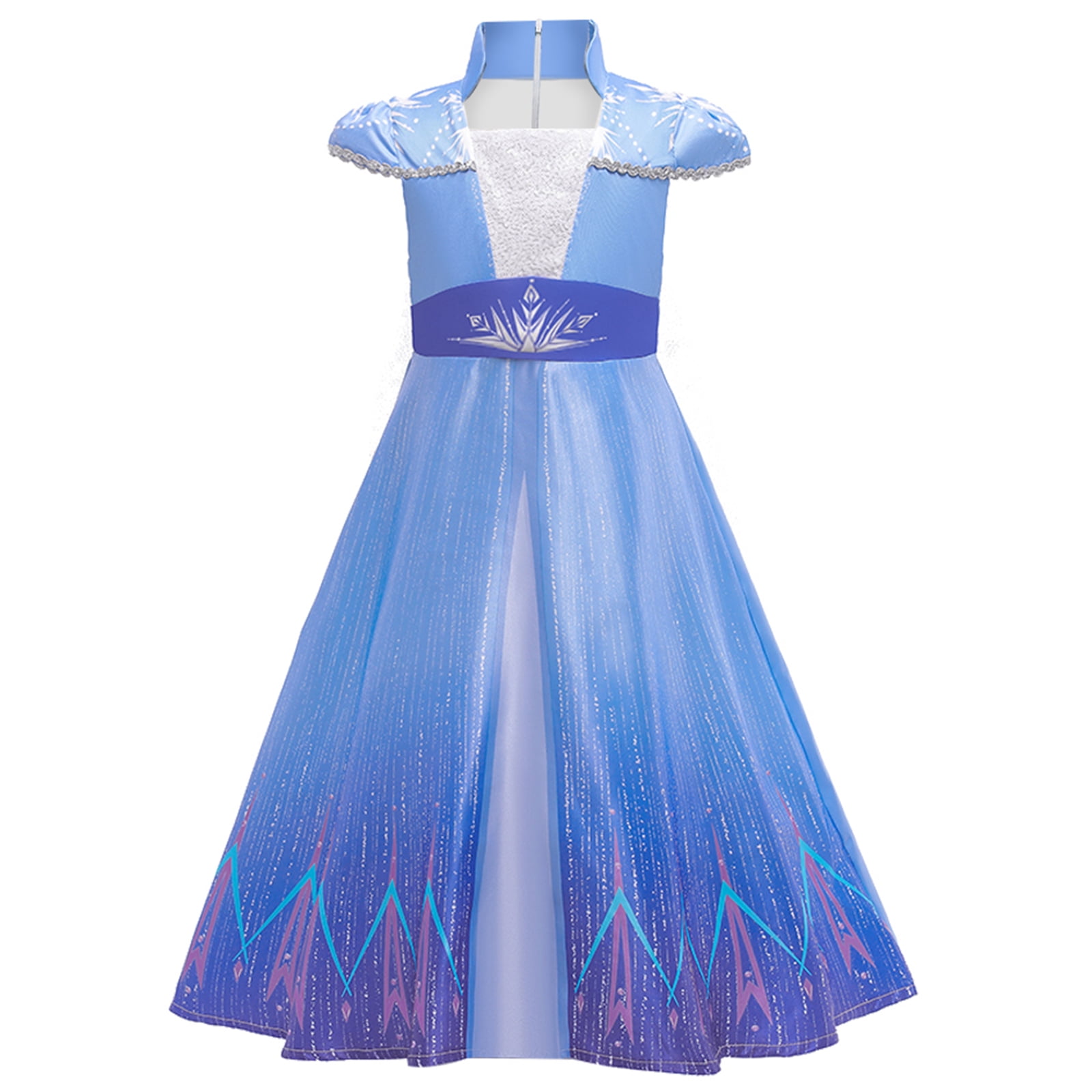 Kdi Girls Frozen Princess Anna Elsa Cosplay Costume Party Sundress Fancy Dress 