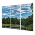 thumbnail image 2 of Designart "Sunset Over Blue Mountain Lake, Arkansas II" Landscapes Metal Art Print Set, 2 of 5