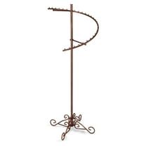 SSWBasics Sleek Cobblestone Spiral Clothing Rack - 29 Ball Retail Clothing Display Stand - 63"H - Boutique Garment and Accessories Display - Stylish Clothing Display Racks for Retail Stores