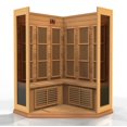 thumbnail image 4 of Dynamic Saunas Avignon 3-Person Corner Canadian Red Cedar Ultra Low EMF FAR Infrared Sauna, 4 of 10