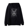 thumbnail image 4 of Pntutb, sudadera de calavera oscura de otoño/invierno para mujer, sudadera con capucha para hombre y mujer, sudadera gótica de pareja Harajuku, sudadera con cremallera de gran tamaño, liquidación Pntutb Pntutb-2251, 4 of 9