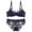 Blue, variant on Levmjia Women's Lace Lingerie Set Push Up Bras With Thin For Large Chest Daily Wear Comfortable And Breathable Bra And Panty Set For Valentine And Honeymoon Night