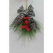 Holiday Time Long Needle Pine Hanging Christmas Ornament