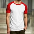 thumbnail image 2 of TIANZEN Fashion Casual Color Cloth Short Sleeve Raglan Top Shirt Mens Socks No Show, 2 of 5