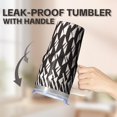thumbnail image 5 of 20oz Stainless Steel Tumbler with Lid and Straw, Bohemian Insulated Coffee Cup, Double Wall Vacuum Travel Mug, Leakproof Thermal, 5 of 5