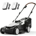 thumbnail image 1 of Litheli Tondeuse à Gazon Sans Fil, Tondeuses à Gazon Électriques 2*20V, 18 Pouces, Réglage de Hauteur à 6 Positions, Poids Léger, avec Batterie Portable 2*4.0Ah, pour Jardin/terrain/ferme, 1 of 10