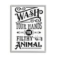 thumbnail image 4 of Stupell Industries Wash Your Hands Vintage Symbol Serif Typography Graphic Art Gray Framed Art Print Wall Art, Design by Lettered and Lined, 4 of 5