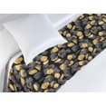 thumbnail image 3 of Autumn Bed Runner, Different Colored Leaves Falling From the Trees Seasonal Change Artwork, Decorative Accent Bedding Scarf for Hotels Homes & Guest Rooms, Twin, Charcoal Grey Mustard, by Ambesonne, 3 of 3