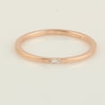 thumbnail image 2 of KIRAN FINE JEWEL Baguette White CZ Diamond Stackable Ring Rose Gold Plated 925 Sterling Silver Anniversary Band Ring Statement Jewelry Gift For Her, 2 of 5