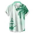 thumbnail image 2 of CaiJunJia George Hawaiian Shirts for Men Casual Beach Summer Shirt Floral Button Down Tropical Holiday Short Sleeve Shirts, 2 of 4