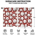 thumbnail image 2 of Blackout Kids Curtains,Red Baseballs Pattern Childrens Insulated Curtains Set Of 2,Bedroom Essentials,Toddler Room Decor 42"x54", 2 of 5