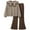 style-07 Brown, variant on Teen Girl Clothes Trendy Sets Girls Fall Outfit Teen 2 Piece Sweatshirt and Sweatpant Tracksuit Fashion Cute Clothes Size 11-12 (White,11-12 Years)