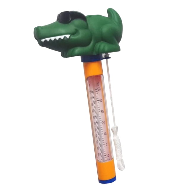 Termómetro para Piscina Y Spa Sunnimix Medidor de temperatura del agua flotante cocodrilo Termómetro de spas para piscinas