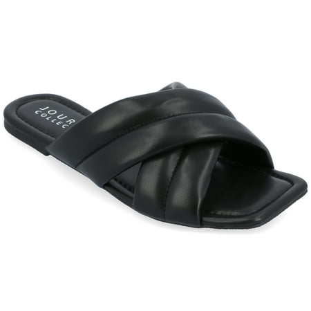 

Journee Collection Womens Divyah Tru Comfort Foam Puff Strap Slide Sandals