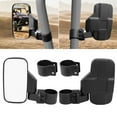 thumbnail image 3 of Unique Bargains 2Set 1.75" 2" Round Roll Cage 7.09" UTV Rear View Side Mirror for UTV, 3 of 8