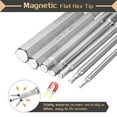 thumbnail image 4 of Uxcell Flat Hex Screwdriver Bit 6mm (H6) 1/4" Hex Shank 2" Long Magnetic, 4 of 7