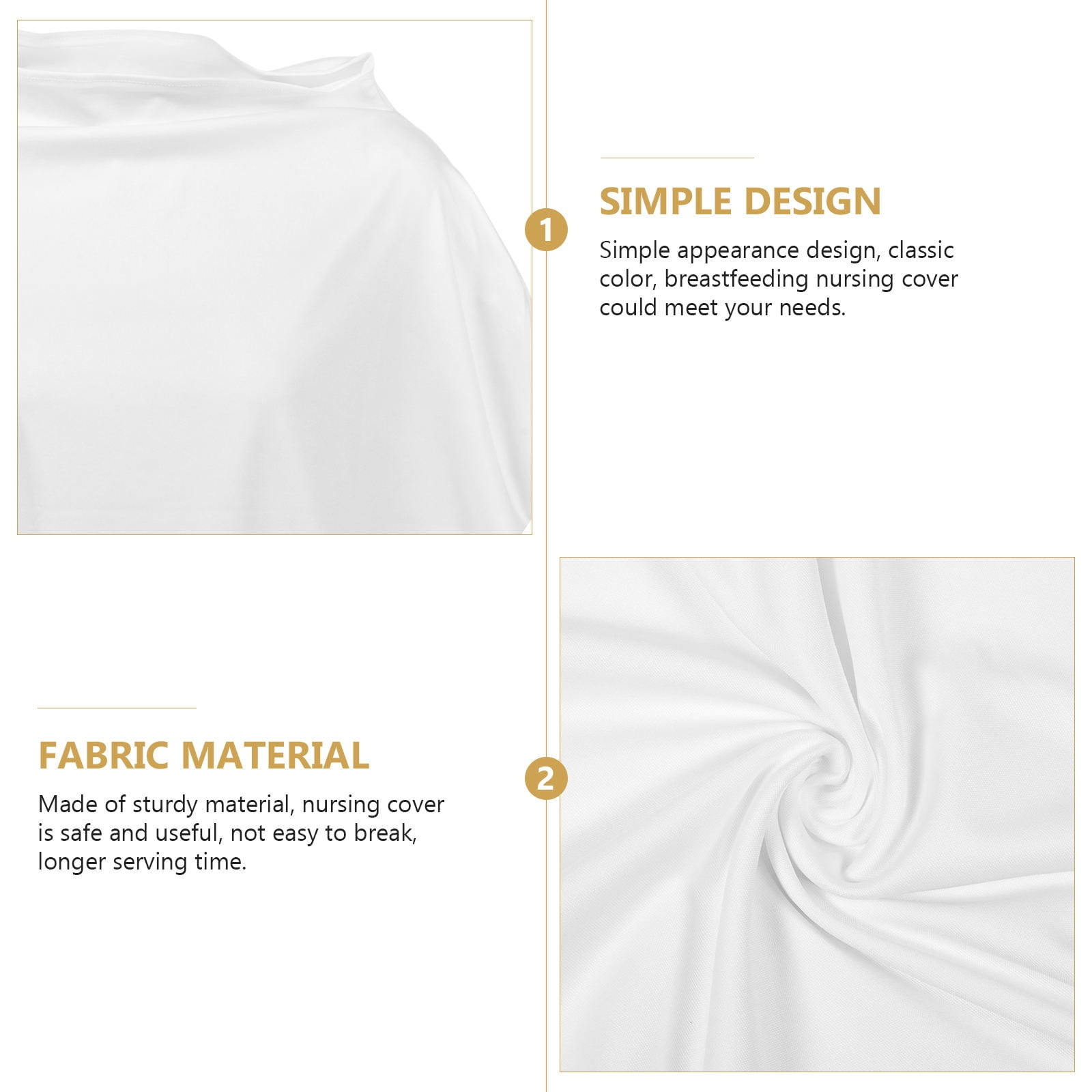ELAYARD Cover Breastfeeding Fabric White 1Pack for Mothers Outdoor Use