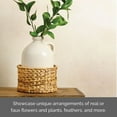 thumbnail image 5 of Elements Decorative Rattan Basket Vase Ceramic 7.48 x 7.48 x 9.45 inches White, 5 of 5