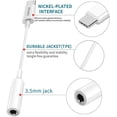 thumbnail image 2 of Adaptador USB-C a 3,5 mm para auriculares Htrenc, paquete de 3, 2 of 7