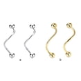 thumbnail image 2 of Guardurnaity Pendientes de tuerca de plata 925 en espiral para mujer, joyería para Piercing de boda, elegante, exquisita, personalizada, para novia Ropa, zapatos y accesorios Miscelánea, 2 of 6