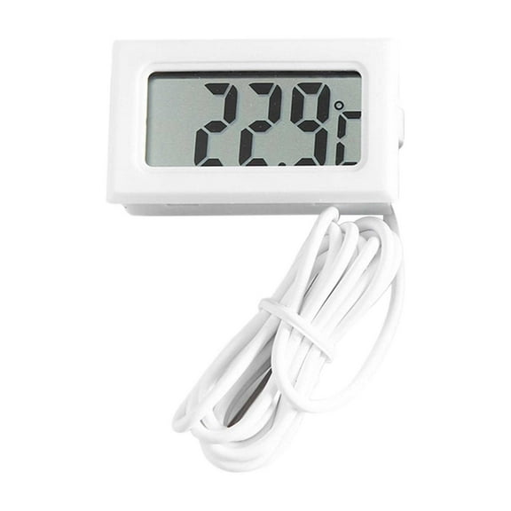 Mini Digital Thermometer with Probe - LCD Display, -50~110°C, for Fridge/Aquarium