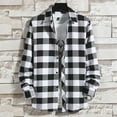 thumbnail image 2 of Men's Button Down Regular Fit Long Sleeve Plaid Flannel Casual Shirts, 2 of 3