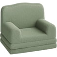 thumbnail image 2 of Para niños sofa chair washable cover: sherpa convertible niños pequeños couch crown design, comfy children's reading chair that folds out to sofa cama - ideal playroom y nursery, girls y boys, 2 of 7