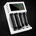 thumbnail image 2 of Chargeur de Pile Intelligent à Fentes Multiples, Chargeur Rapide de Pile Li-ion Rechargeable 18350 18500 18650 AAA Li-ion Rechargeable, 2 of 9