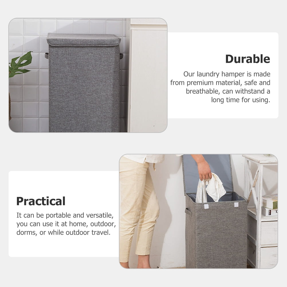 Masteelf  Baby Woven Small Space Laundry Hamper Large Capacity Basket
