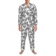 thumbnail image 3 of Fotbe Hand Drawn Snake Pijama de Hombre con Estampado de Manga Larga, Conjunto de 2 Piezas, Ropa de Dormir Suave y Cómoda con Bolsillos-Large, 3 of 7