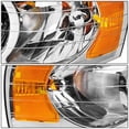 thumbnail image 4 of Conjunto de luces para vehículos DNA Motoring HL-OH-DR02-CH-AM Cromo Amber, 4 of 8