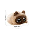 thumbnail image 3 of Cute Round Cat Plush Toy Soft Fluffy Kitten Stuffed Animal with Big Eyes for Stress Relief and gifts, 3 of 5