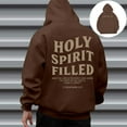 thumbnail image 2 of Men's Jesus Hoodie Relaxed Fit Letter Print Hooded Sweatshirt Long Sleeve Casual Streetwear Hoodies for Men Graphic, 2 of 9