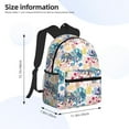 thumbnail image 2 of Disketp Colorful Chameleons Mochila Ligera Clásica con Múltiples Bolsillos, Mochila Casual para Hombre y Mujer, Ideal para Escuela, Trabajo y Viajes, 2 of 6