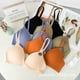 thumbnail image 2 of Mujeres Japonesas Sin Anillos De Acero Sexy Costuras Ropa Interior De Reunión Y Concentración Simple Transpirable Confort Sujetador Color Sólido Moda LNST, 2 of 5