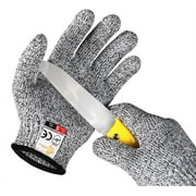 Evridwear Children Kids Cut Resistant Gloves, Food Grade, Level 6 Protection, HPPE (M (8-11YRS), Gray)