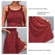 thumbnail image 4 of Vestido de mujer, busto fruncido, correa elegante, vestido sin mangas, cinturón punteado para otoo LHCER Vestido de mujer, 4 of 5