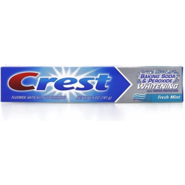 Crest Baking Soda & Peroxide Fluoride Toothpaste, Whitening, Fresh Mint