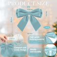 thumbnail image 5 of 12Pcs 5.9 * 5.9in Velvet Bows for Christmas Tree, Bows with Twist Tie, Bulk Red Velvet Ornaments for Wreath Garland Gift Wrapping, Wedding Champagne Parties Christmas Decorations(Dusty Blue), 5 of 13