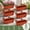 Red, variant on 6 PCS Black Railing Planter Boxes with Adjustable Brackets, 17 Inch Deck Rail Flower Pots for Outdoor Balcony Garden Decor