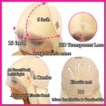 thumbnail image 3 of Peluca NICILK 613, rubio, 76 cm, cabello humano, 200 densidades, encaje en la parte delantera, 3 of 6