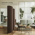 thumbnail image 7 of Sorbus 4 Panel Room Divider Tall Privacy Partition Screen Extra Wide Double Hinged Mesh Hand-Woven Folding Wall Divider - 6ft, 7 of 7