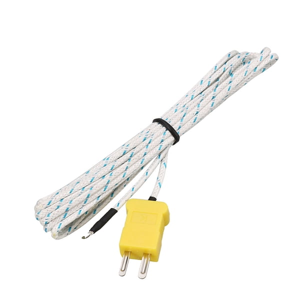 10 Piezas de Sensor de Temperatura Tipo K Termopar Cable -50C a +200C 3 Metros