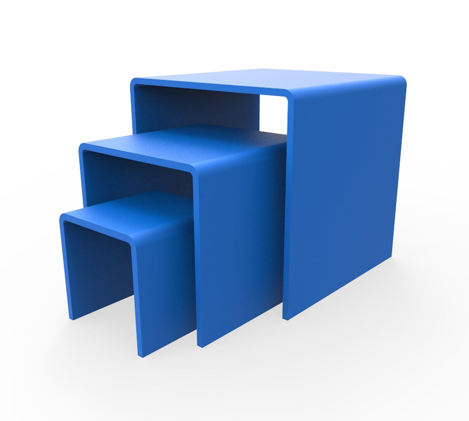 FixtureDisplays® 2", 3", 4" BLUE Plexiglass Pedestal Lucite Acrylic